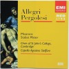 Pergolesi – Stabat Mater/ Allegri – Miserere/ Vivaldi – Sonata a Quattro/ Caldara – Stabat Mater