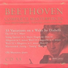 CD53 – 33 Variations on a Waltz by Diabelli / String Quintet in C Major ( fragment ) Hess 41 Allegretto in C minor WoO S3 / Bagatelle WoO S2 / Allegretto Hess 69 / Klavierstuck WoO S4
