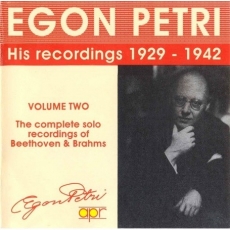 Egon Petri - His recordings 1929-1942 - Vol. II - Beethoven