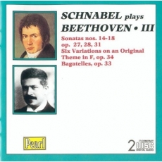 Schnabel Plays Beethoven Vol. III
