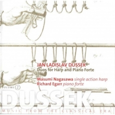 Dussek - Works for harp, vol. 2 - Duos with pianoforte - Masumi Nagasawa, Richard Egarr