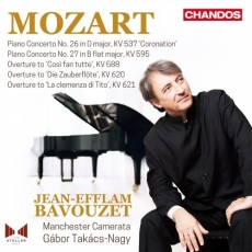 Mozart - Piano Concertos Nos. 26 & 27, Overtures Vol. 8 - Jean-Efflam Bavouzet, Manchester Camerata, Gábor Takács-Nagy