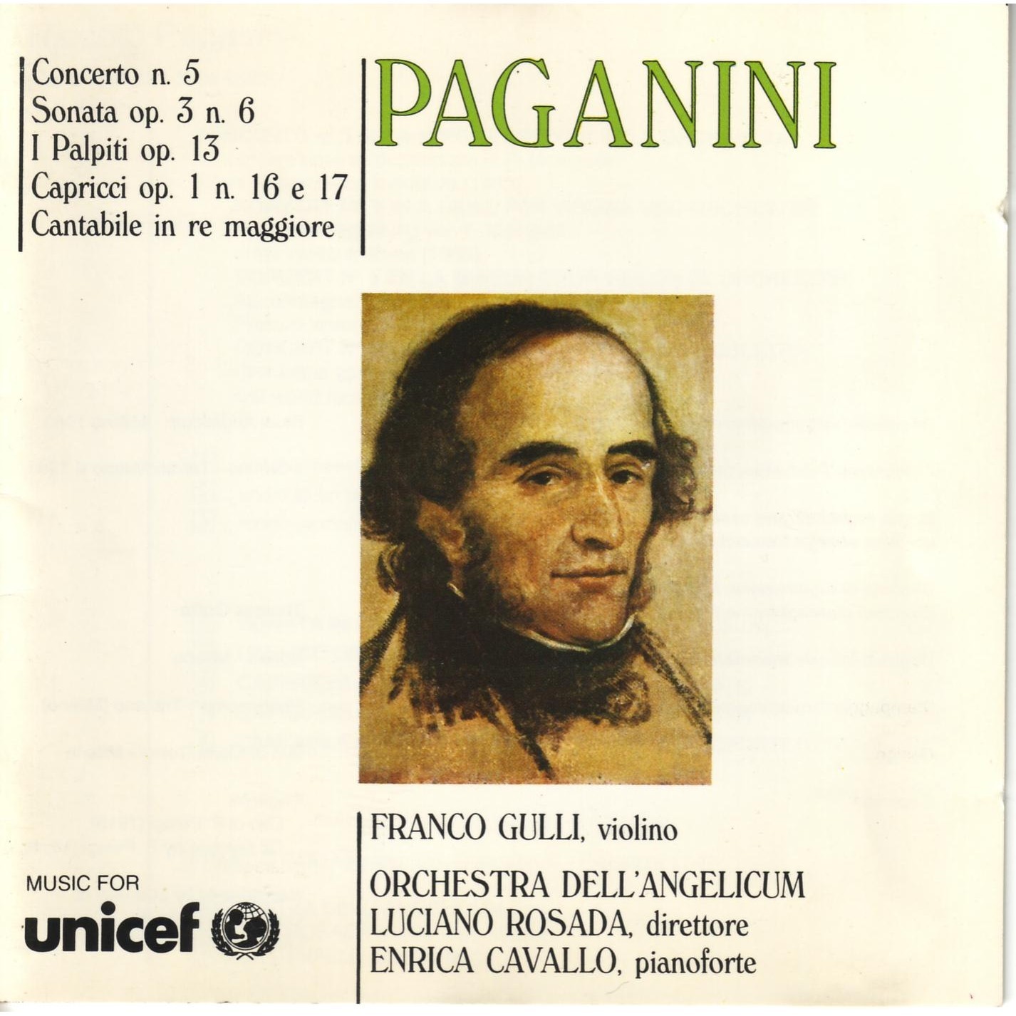 Paganini - Concerto No.5, Cantabile, I Palpiti etc. / Franco Gulli ...