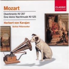 Divertimento KV287, ''Eine Kline nachtmusik'' KV525, Berliner Philharmoniker - Herbert von Karajan