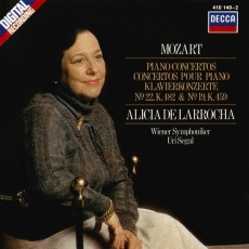 Mozart-Piano concertos 22,19 (Alicia de Larrocha,Uri Segal)