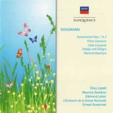 Schumann. Symphonien Nrn 1 und 2, Konzerte, Adagio und Allegro, Manfred (Ansermet)