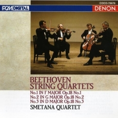 Beethoven - String Quartets, Op. 18, Nos. 1-3 - Smetana Quartet