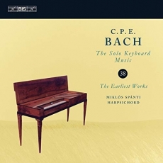Bach C.P.E.  - Solo Keyboard Music, Vol. 38 - Miklos Spanyi
