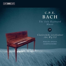 Bach C.P.E. - The Solo Keyboard Music, Vol. 39 - Miklos Spanyi