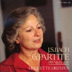 Bach - 6 Partite, BWV 825/830 - Huguette Dreyfus