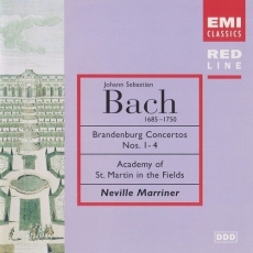 Bach ‎- Brandenburg Concertos Nos. 1-4 - Neville Marriner
