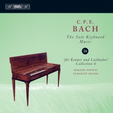 Miklós Spányi - C.P.E. Bach - The Solo Keyboard Music, Vol.36