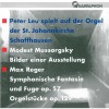 Modest Mussorgsky, Max Reger - Symphonische Orgelwerke - Peter Leu